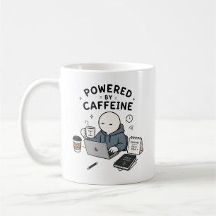 Taza De Café Con Energía de Cafeína Chistoso Meme de Trabajo