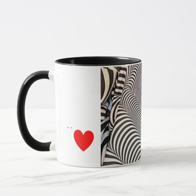 Taza de café con estampado de cebra (Izquierda)