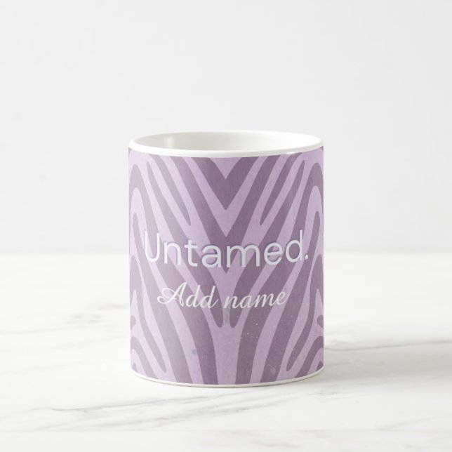 Taza De Café Con Estampado De Cebra Indomable (Centro)