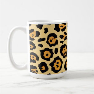 taza de café con estampado de jaguar