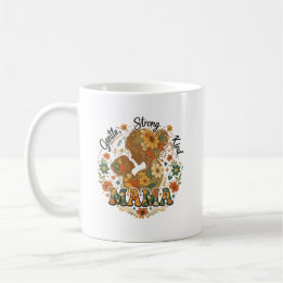 Taza de café con estética retro Floral Mama - Vint