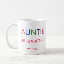 Taza de café con fecha y nombre personalizados de 