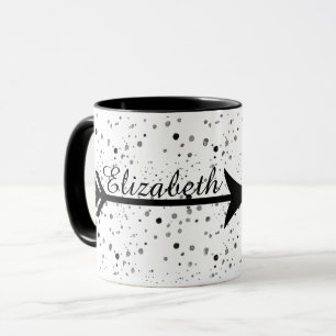 Taza de café con flecha personalizada