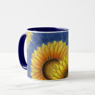 Taza De Café Con Flor De Girasol Regalo De Cumplea