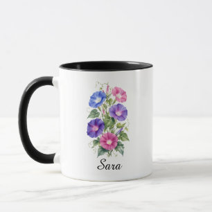 Taza de café con flor de nacimiento de gloria de l