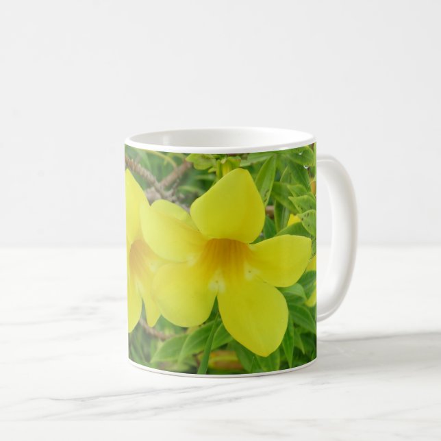 Taza de café con flores amarillas (Anverso derecho)