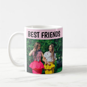 Taza de café con foto de amigas Modern Chic