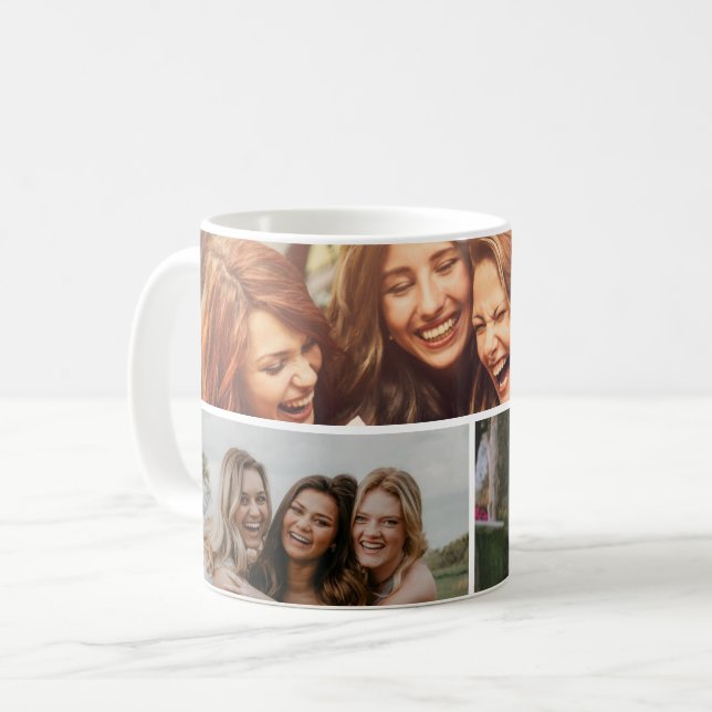 Taza de café con foto de amigos (Anverso izquierdo)
