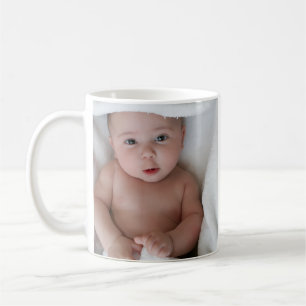 Taza de café con foto de bebé