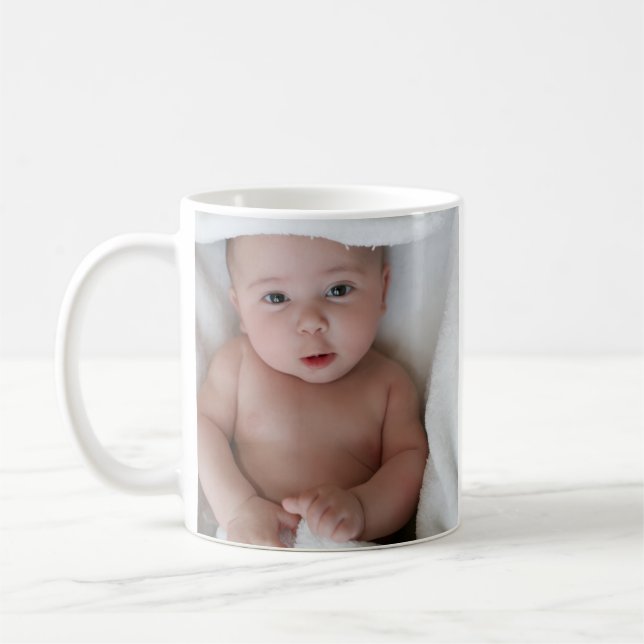 Taza de café con foto de bebé (Izquierda)