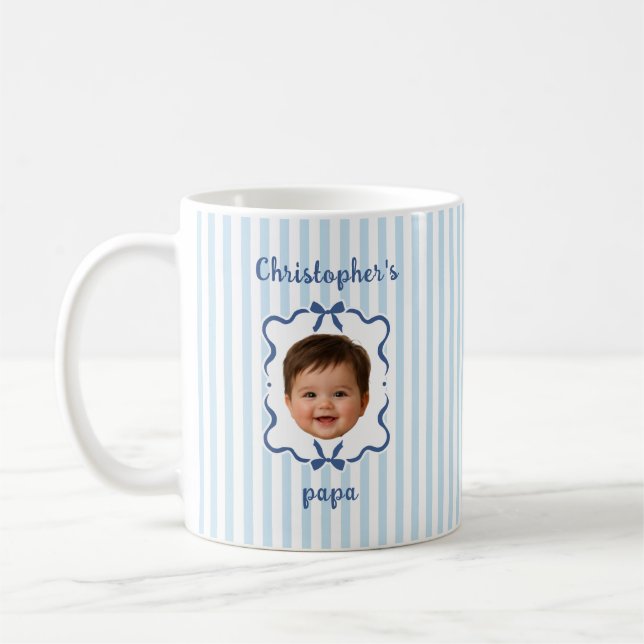 Taza de café con foto de bebé personalizada para p (Izquierda)