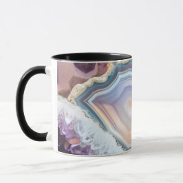 Taza de café con foto de cristal geoda | Cristal