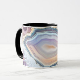 Taza de café con foto de cristal geoda | Cristal