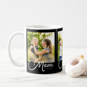 Taza de café con foto de guión establecido por mam