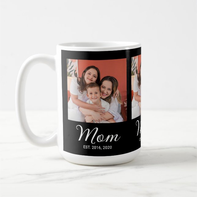 Taza de café con foto de guión establecido por mam (Izquierda)