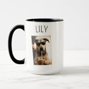 Taza de café con foto de mascota personalizada