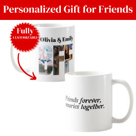 Taza de café con foto de mejor amiga – Regalo pers