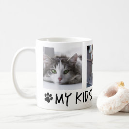 Taza De Café Con Foto De Mis Hijos Tienen Patitas 