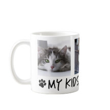 Taza De Café Con Foto De Mis Hijos Tienen Patitas