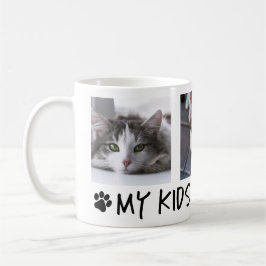 Taza De Café Con Foto De Mis Hijos Tienen Patitas 