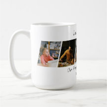 Taza de café con foto de Navidad personalizada