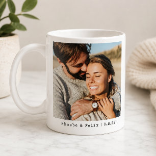 Taza de café con foto de pareja   Taza de regalo d