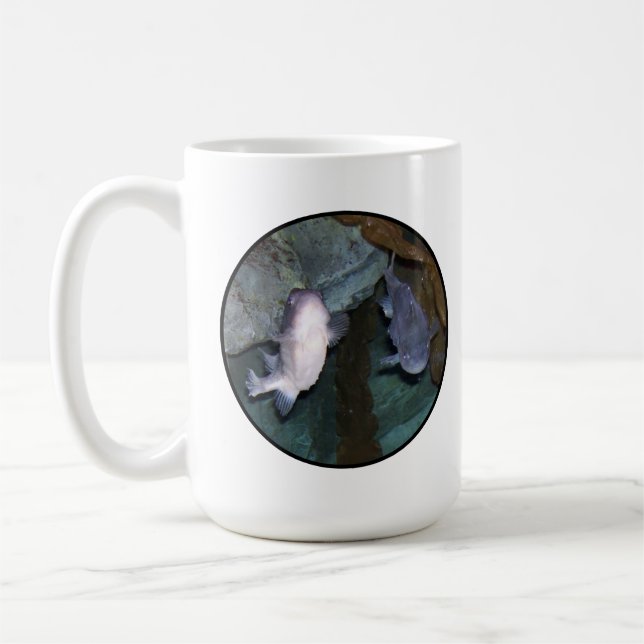Taza de café con foto de pez Yin Yang (Izquierda)