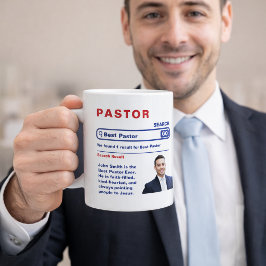Taza de Café con Foto del Mejor Pastor de Todos lo