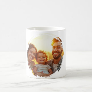 Taza de café con foto familiar