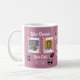Taza de café con foto personalizada de gato | Taza