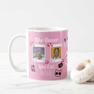 Taza de café con foto personalizada de gato   Taza