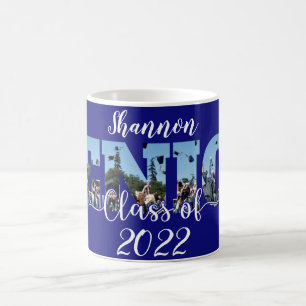 Taza de café con foto personalizada de la clase de