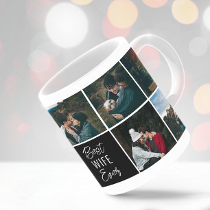 Taza de café con foto personalizada de la mejor es