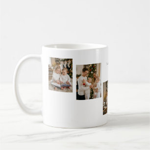 Taza de café con foto personalizada de Navidad par