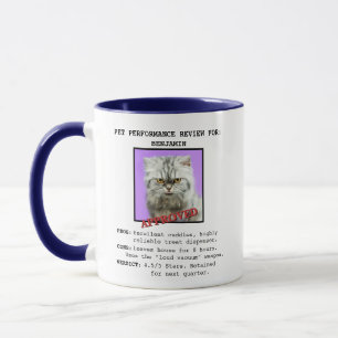 Taza de café con foto personalizada de revisión de