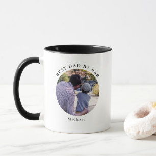 Taza de café con foto personalizada del mejor papá