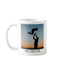 Taza de café con foto personalizada del mejor papá