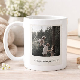 Taza de café con foto Polaroid | Arte vintage pers