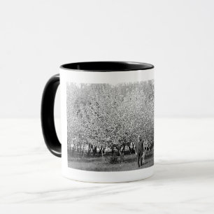 Taza de café con foto real de hombre americano en