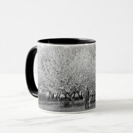 Taza de café con foto real de hombre americano en 
