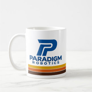 Taza de café con franjas retro de Paradigm Robotic