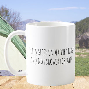 Taza De Café Con Frase Divertida De Camping Bonito