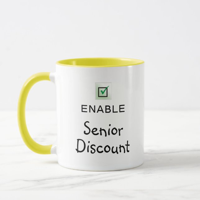 Taza De Café Con Frase Divertida Sobre Descuento P (Izquierda)
