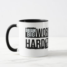 Taza De Café Con Frase Motivacional Sueña En Grand