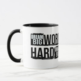 Taza De Café Con Frase Motivacional Sueña En Grand