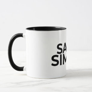 Taza De Café Con Frase Zen Minimalista 'Dilo Simpl