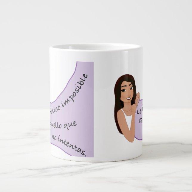 taza de Café con frases inspiradoras (Frente)