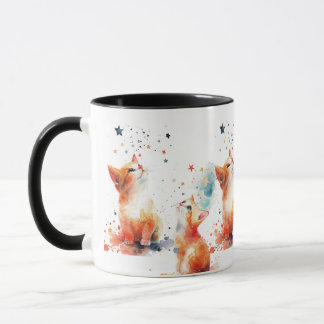 Taza de café con gato caprichoso