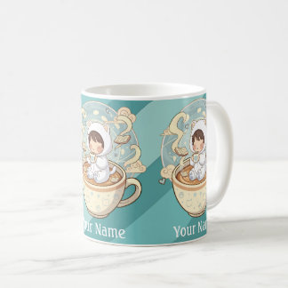Taza de café con gato de tu nombre regalo para lec