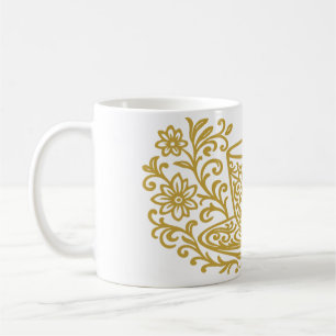 Taza de café con grabado de filigrana clásica, 11